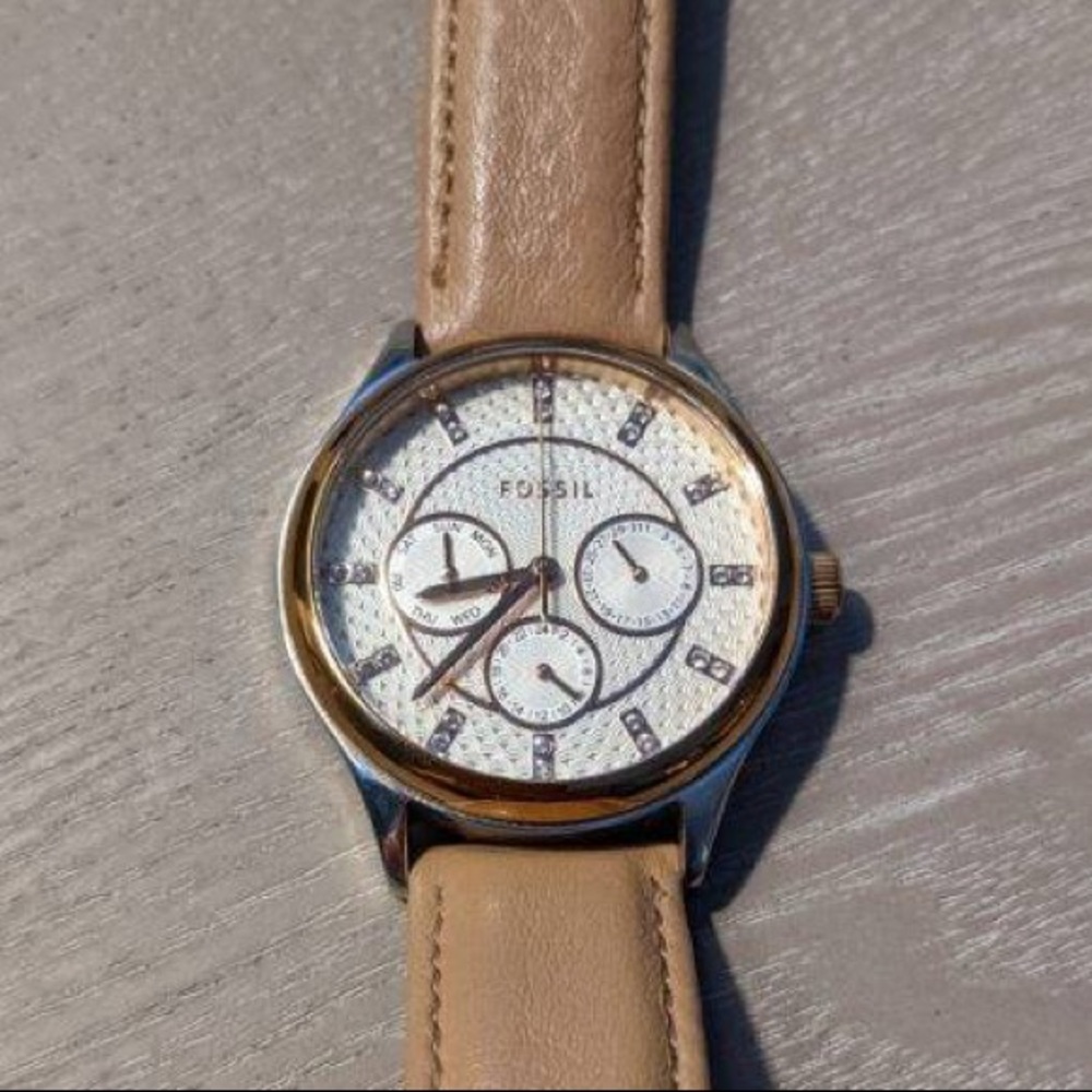 Fossil Tan Leather Watch